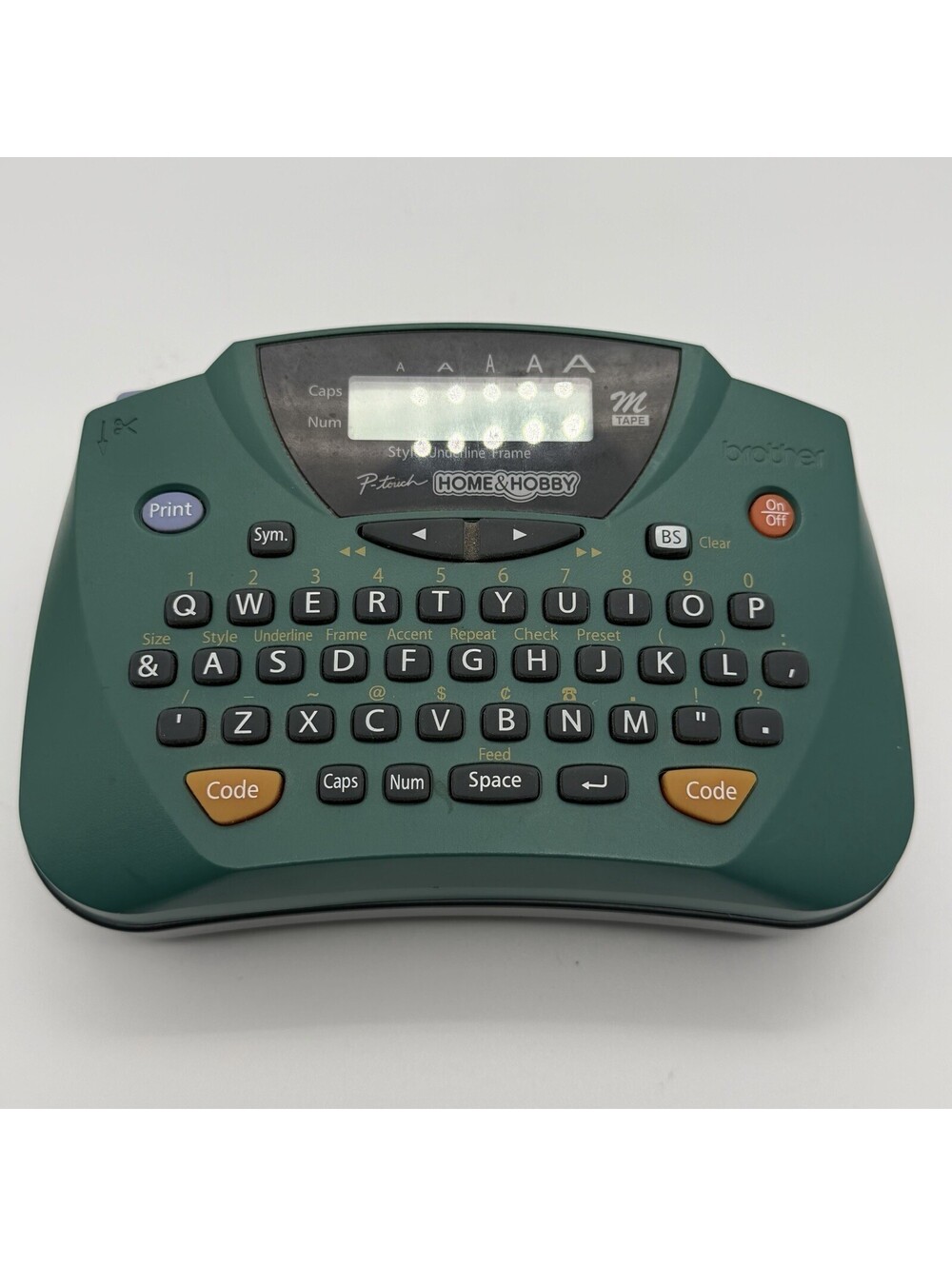 Brother P-Touch Home & Hobby Label Maker Green M Tape M-531 Vintage